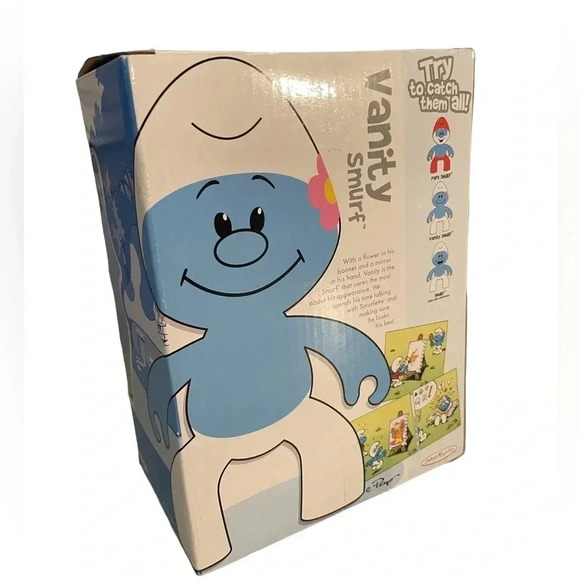 2009 Jakks Pacific Vinyl Vanity Smurf Figure 6” - Picture 4 of 5